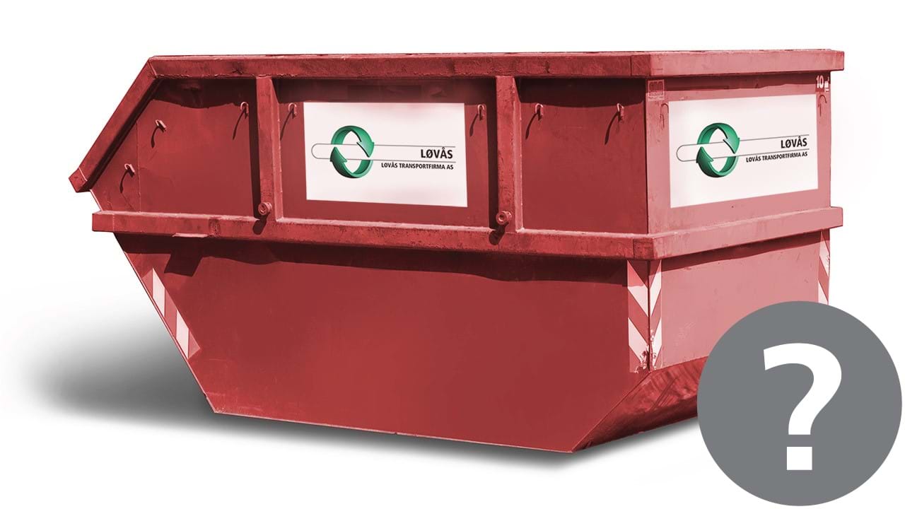 Container til fastpris- Blandet avfall